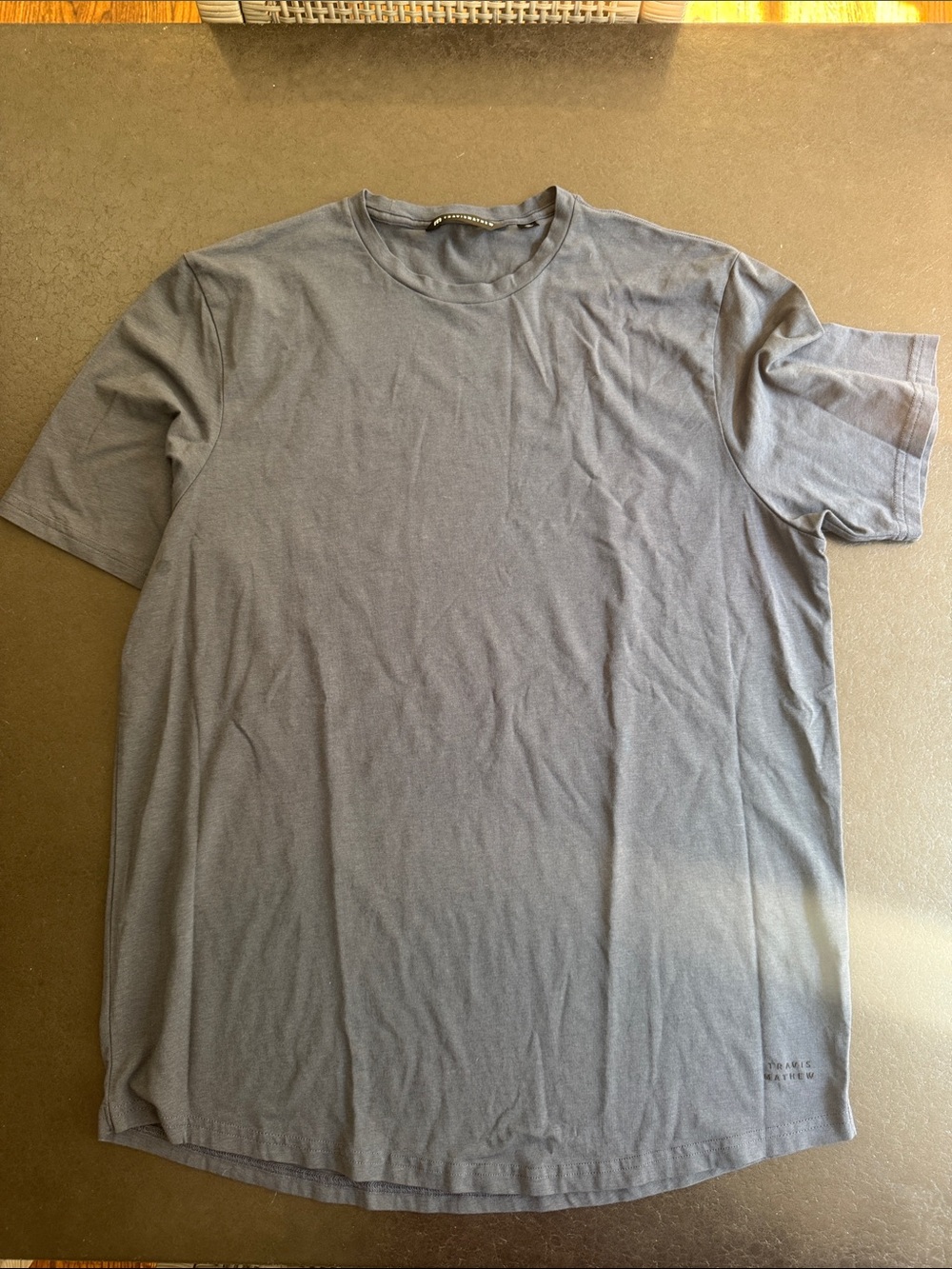 Travis Mathew Blue Short-Sleeve Crew Neck Tee